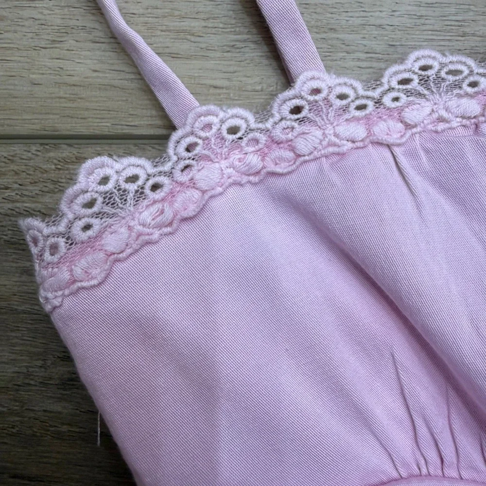 White Fox Boutique Pink Lace-Trim Bodycon Mini Dress - Picture 4 of 13